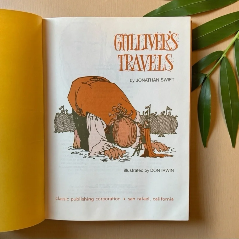 Vintage 1970 Gulliver’s Travels | Educator Classic Library Hardcover Book